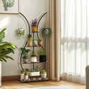GobekUsa Tall Metal Plant Stand with 5 Tiers