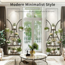 GobekUsa Tall Metal Plant Stand with 5 Tiers