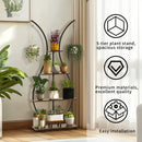 GobekUsa Tall Metal Plant Stand with 5 Tiers