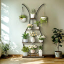 GobekUsa Tall Metal Plant Stand with 5 Tiers