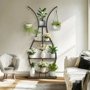 GobekUsa Tall Metal Plant Stand with 5 Tiers