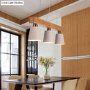 GobekUsa Tapered Shade Island Light - Nordic Metal - 3 Lights Pendant Lamp for Dining Room Ceiling