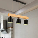 GobekUsa Tapered Shade Island Light - Nordic Metal - 3 Lights Pendant Lamp for Dining Room Ceiling