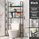 Modern black metal 3 tier toilet storage rack bathroom organizer by Decorbites