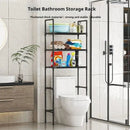 Modern black metal 3 tier toilet storage rack bathroom organizer by Decorbites