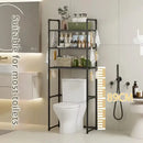 Modern black metal 3 tier toilet storage rack bathroom organizer by Decorbites