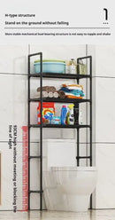 Modern black metal 3 tier toilet storage rack bathroom organizer by Decorbites