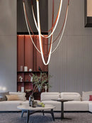 GobekUsa Trendy Flexible Leather Belt LED Chandelier