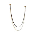GobekUsa Trendy Flexible Leather Belt LED Chandelier