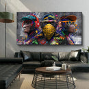 GobekUsa Trendy Orangutans Wall Art Print
