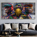 GobekUsa Trendy Orangutans Wall Art Print