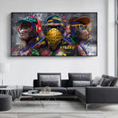 GobekUsa Trendy Orangutans Wall Art Print