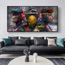 GobekUsa Trendy Orangutans Wall Art Print