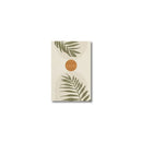 Modern earthy tropical leaves abstract canvas set living room art by Decorbites