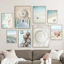 GobekUsa Tropical Ocean Shell Wall Art for Living Room