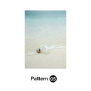 Coastal pastel shell wall art for living room decor by Decorbites