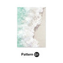 Coastal pastel shell wall art for living room decor by Decorbites