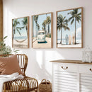 GobekUsa Tropical Surfboard Travel Wall Art Set