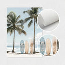 GobekUsa Tropical Surfboard Travel Wall Art Set