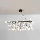 GobekUsa Ultra-Modern Linear Firefly Pendant Lighting: Acrylic Billiard Light for Living Room