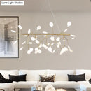 GobekUsa Ultra-Modern Linear Firefly Pendant Lighting: Acrylic Billiard Light for Living Room