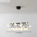 GobekUsa Ultra-Modern Linear Firefly Pendant Lighting: Acrylic Billiard Light for Living Room
