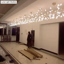 GobekUsa Ultra-Modern Linear Firefly Pendant Lighting: Acrylic Billiard Light for Living Room