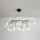 GobekUsa Ultra-Modern Linear Firefly Pendant Lighting: Acrylic Billiard Light for Living Room
