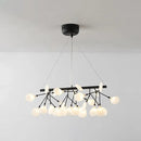 GobekUsa Ultra-Modern Linear Firefly Pendant Lighting: Acrylic Billiard Light for Living Room