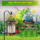 Bronze bronze flickering flame solar lanterns garden decorative light by Decorbites