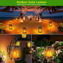 Bronze bronze flickering flame solar lanterns garden decorative light by Decorbites