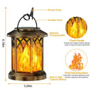 Bronze bronze flickering flame solar lanterns garden decorative light by Decorbites
