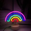 Colorful led neon sign shapes bedroom night light by Decorbites