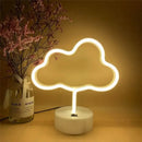 Colorful led neon sign shapes bedroom night light by Decorbites