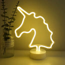 Colorful led neon sign shapes bedroom night light by Decorbites