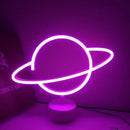 Colorful led neon sign shapes bedroom night light by Decorbites