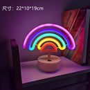 Colorful led neon sign shapes bedroom night light by Decorbites