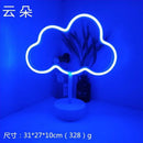Colorful led neon sign shapes bedroom night light by Decorbites