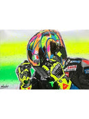 GobekUsa Valentino Rossi Motorcycle Racing Canvas Wall Art