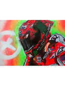 GobekUsa Valentino Rossi Motorcycle Racing Canvas Wall Art