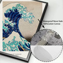 Vintage hokusai great wave painting print set living room wall art by Decorbites