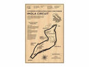 Vintage beige nürburgring grand prix racing poster office wall art by Decorbites
