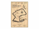 Vintage sepia tail of the dragon monaco grand prix map living room art by Decorbites
