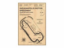 Vintage sepia mazda raceway laguna seca monaco grand prix office poster by Decorbites