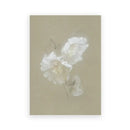 Vintage farmhouse landscape white floral wall art living room canvas by Decorbites