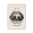 Vintage human anatomy canvas art print for study or living room by Decorbites