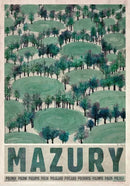 Vintage bieszczady hills city posters canvas living room art by Decorbites