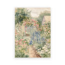 Vintage sepia botanical branch canvas print – living room summer landscape