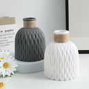 GobekUsa Water Ripple Plastic Vase - Modern Nordic Style