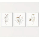 GobekUsa Watercolor Flower Posters Set: Botanical Canvas Art